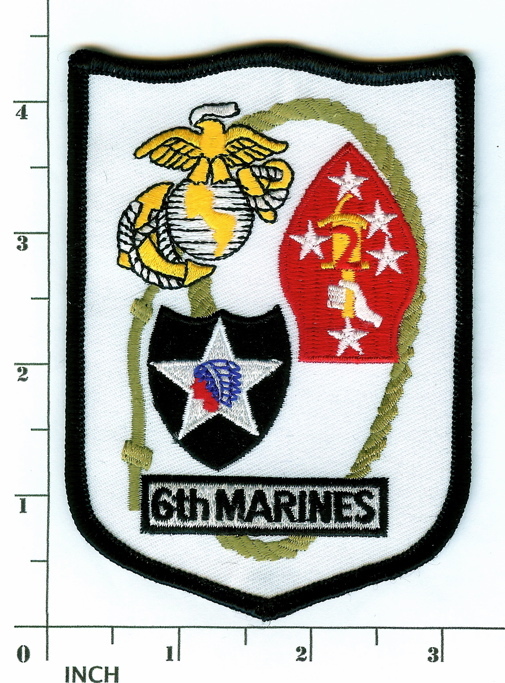 USMC 6th Marine Regiment color PATCH ! OIF OEF Sixth Marines RCT-6 Iraq 6th Regt