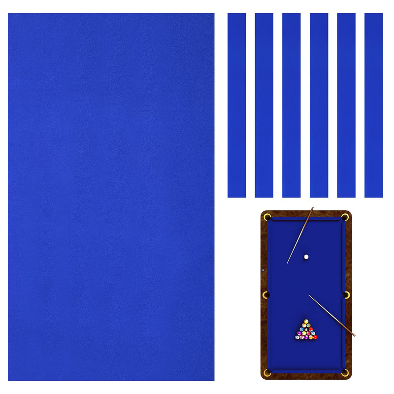 Mixweer Billiard Cloth 8.53Ft Pool Table Felt 6 Cloth Strips Pre Cut Pool Table