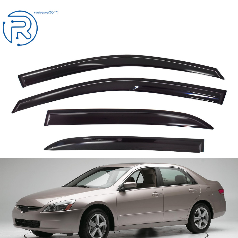 Window Visor Vent Shades Guards Deflector For Honda Accord 2003 2004 2005-2007