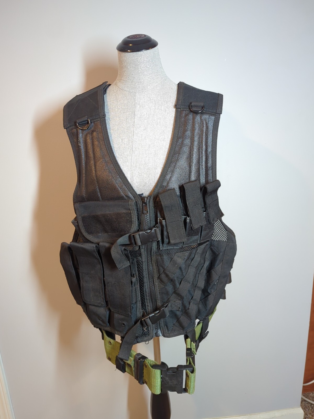NcSTAR 2916 Cross Draw Vest Tactical Gear Utility Harness Rig w/ Belt size Large