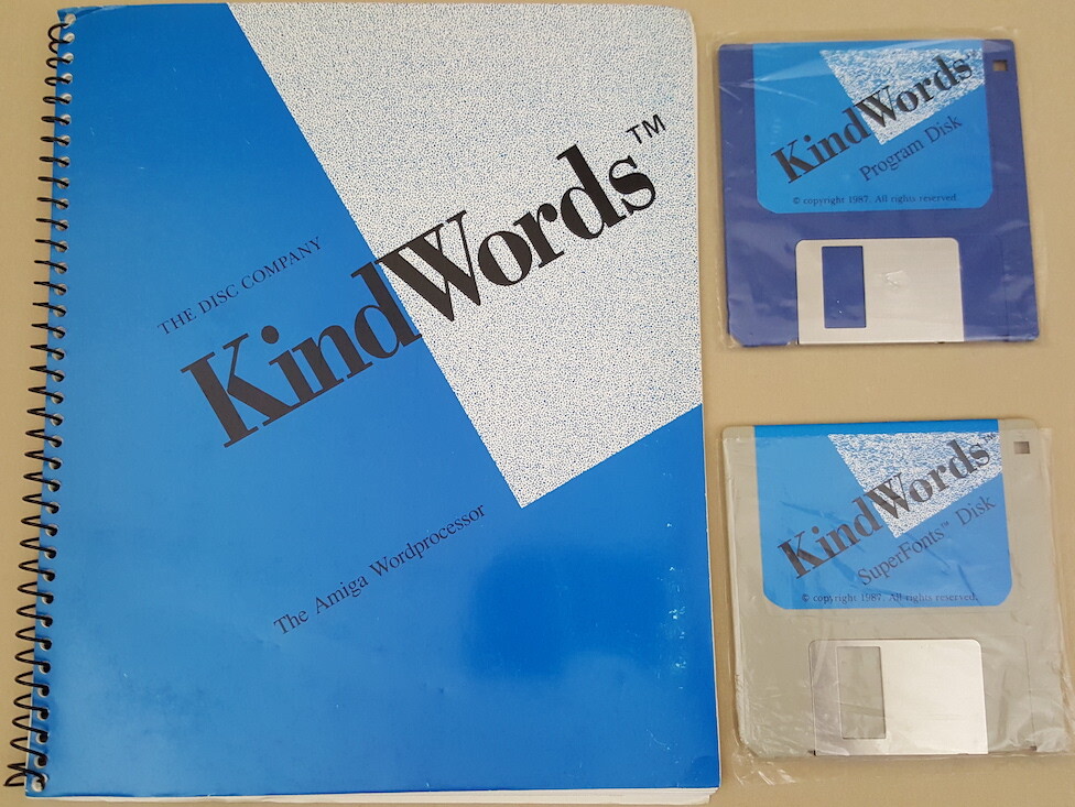 KindWords v1.2b ©1987 The Disc Company Word Processor for Commodore Amiga