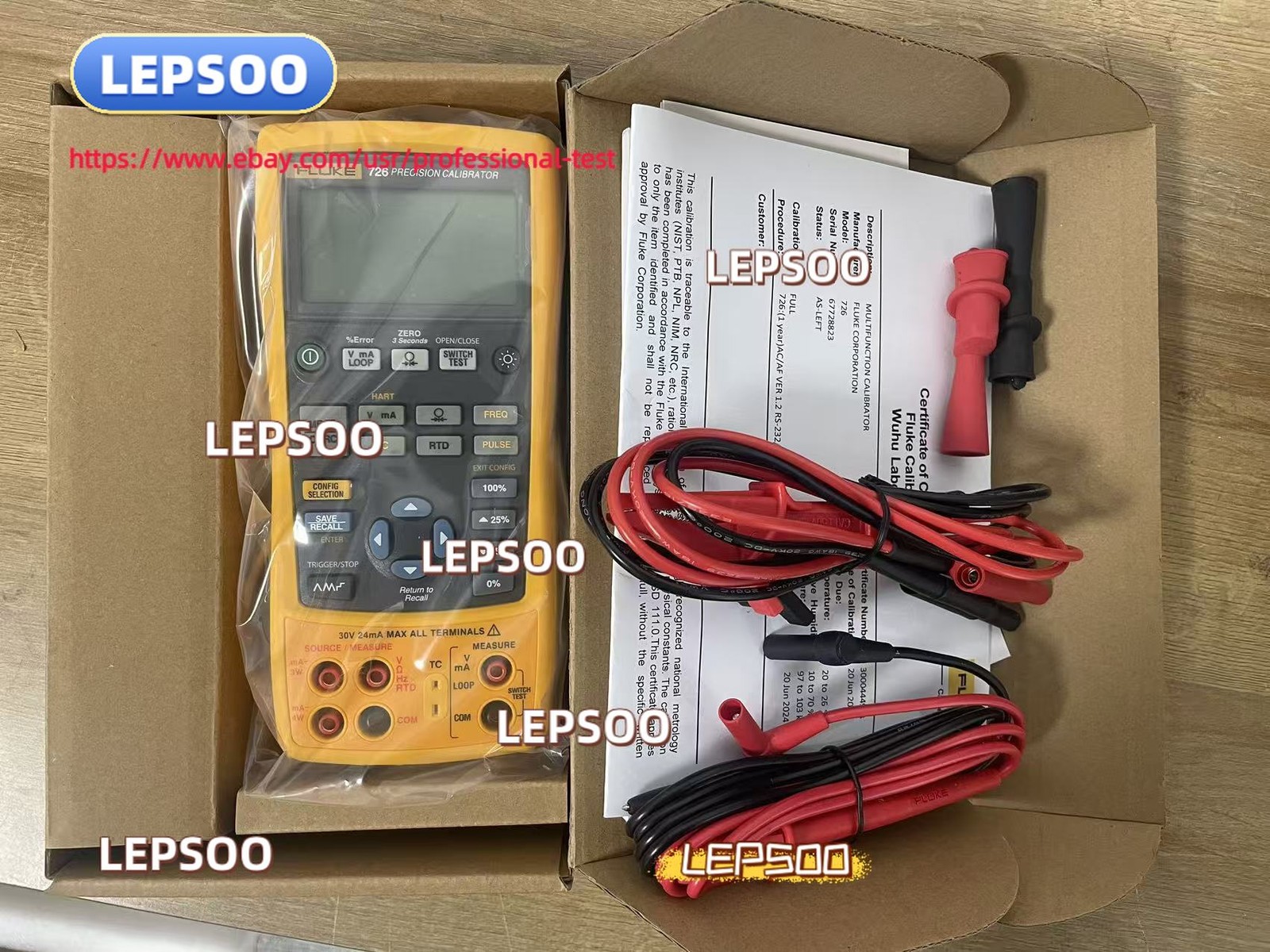 Fluke 726 Precision Multifunction Process Calibrator/ Good function #UPS #pr