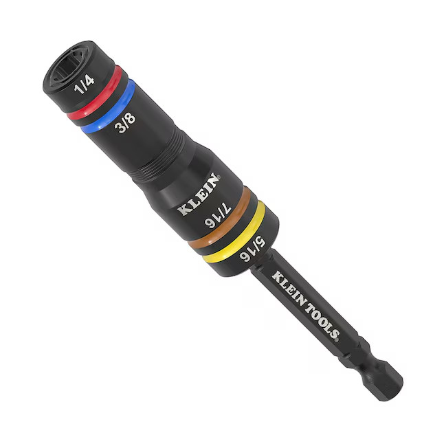 Klein Tools Quad-4 Deep-Well Heavy-Duty Impact Flip Socket, SAE 651QS, New!