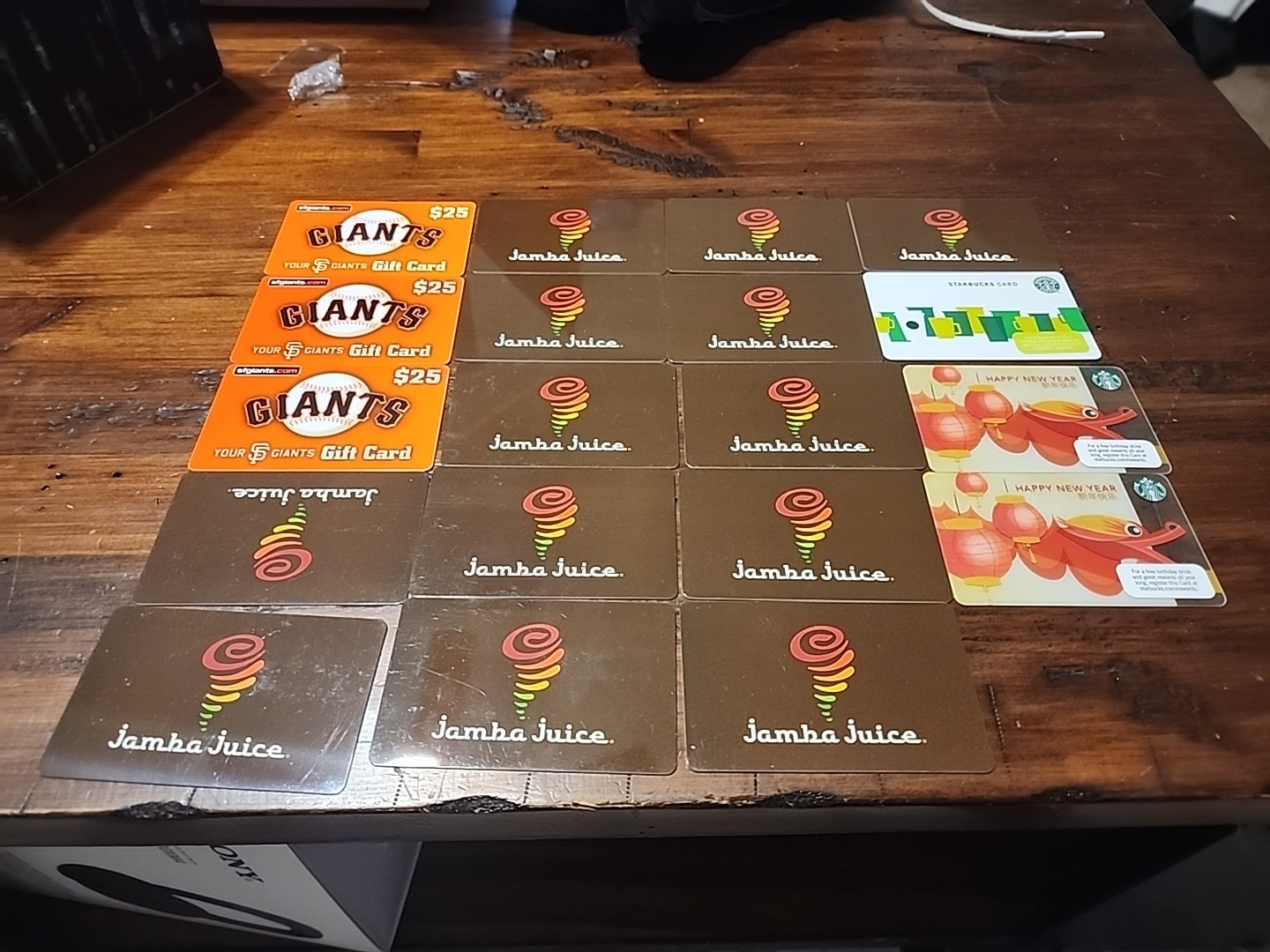 19 Gift Cards That Have Never Been Activated Or Used.These Do Not Work
