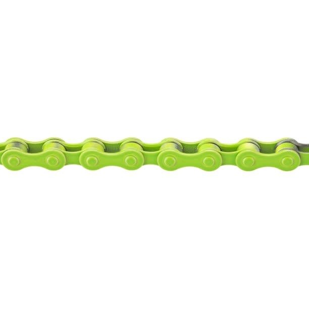 KMC BMX Bicycle Chain S1 (formerly Z410) 1/2" x 1/8" x 112L - LIGHT LIME GREEN