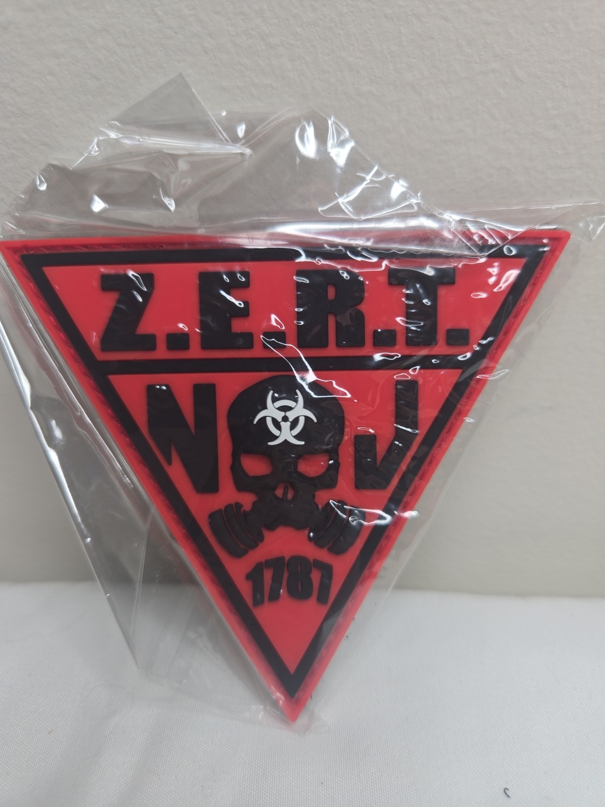 ZERT NATION New Jersey State PVC Morale Patch Zombie Zero Day