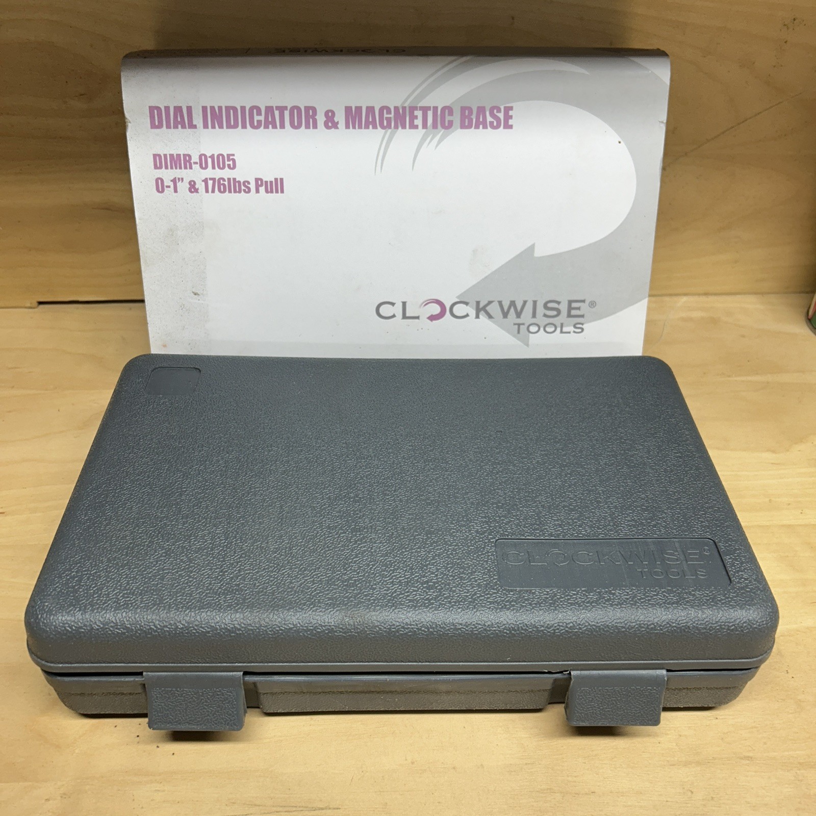 Clockwise Tools DIMR-0105 Dial Indicator Gage Gauge and Magnetic Base with case