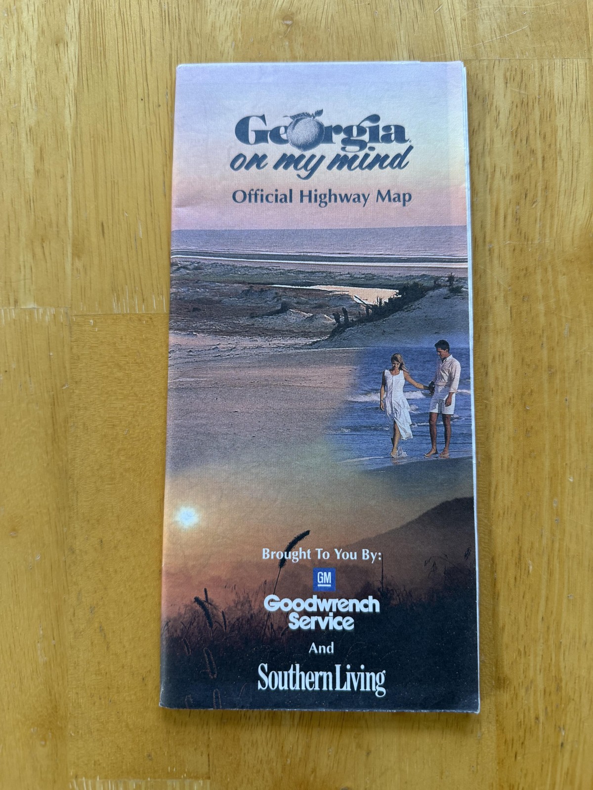 Vintage 1996-97 Georgia On My Mind Official Highway Road Map Folded Brochure USA