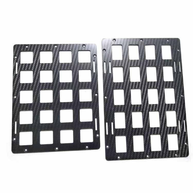 Carbon Fiber Sheet Plate Panel Custom CNC Cut Process Carve FPV Drone Arm Frame