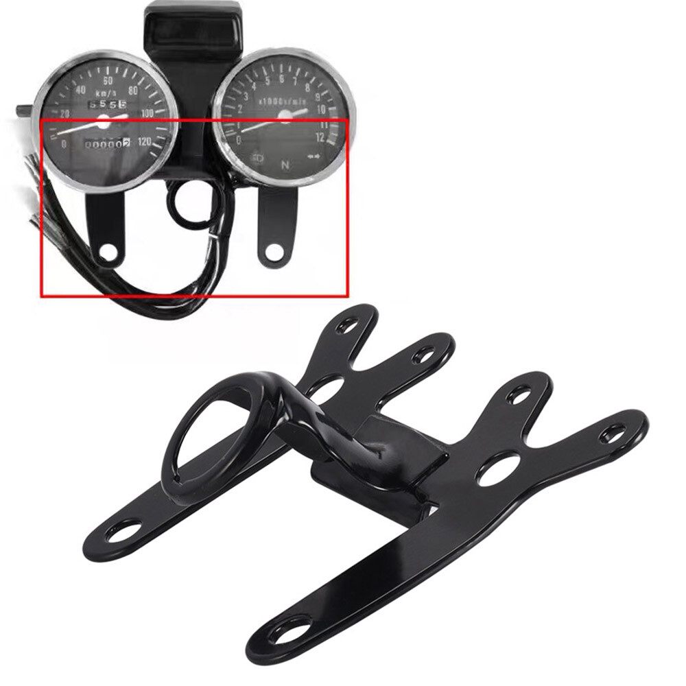 Universal Motorcycle Instrument Bracket Tachometer Speedometer Odometer Mount
