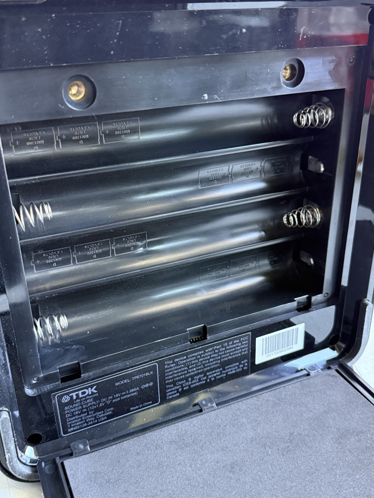 TDK TP6701BLK Life on Record Sound Cube Audio System AS IS READ!