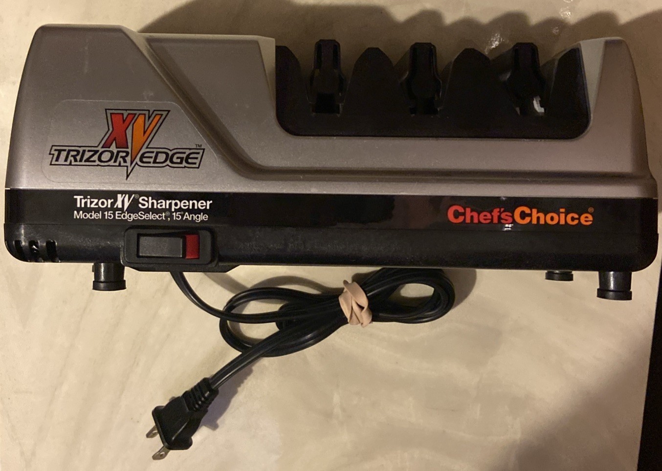 Chefs Choice Trizor Edge XV Electric 3 Stage Knife Sharpener Model 15 Edgeselect