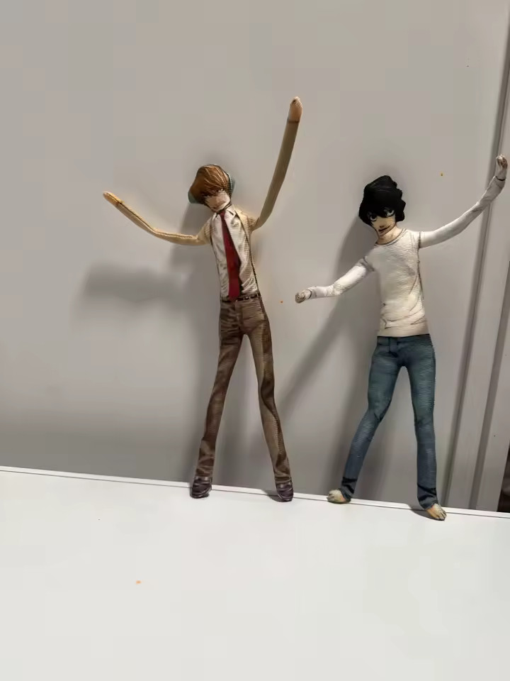 2pcs Anime Light Yagami L Plush Light Yagami L Plushies Doll Slender Twistable