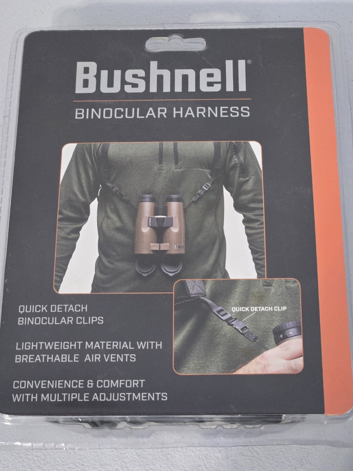 Bushnell Binocular Harness w/ Quick Detach Binocular Clips, MPN BASFHARN