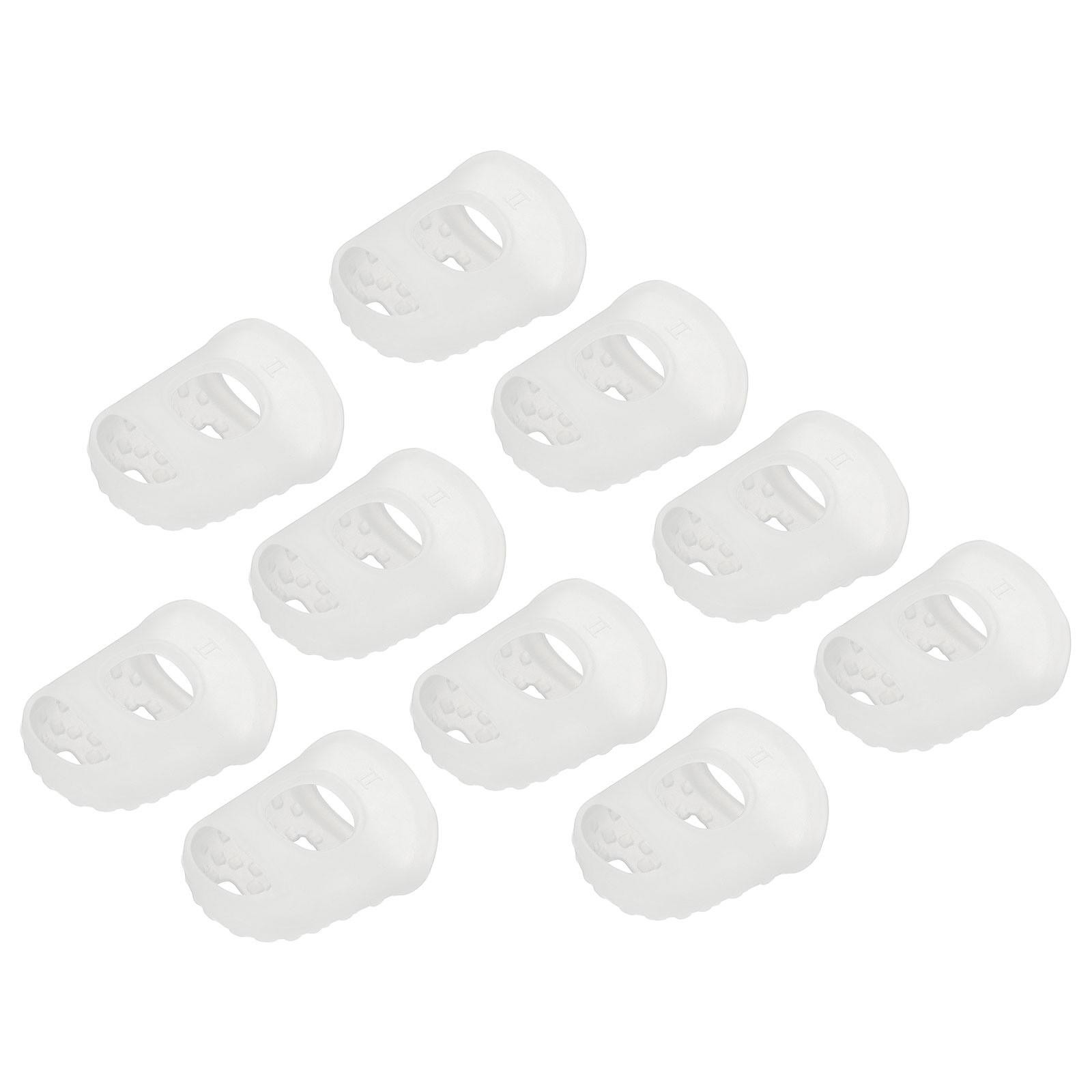10Pcs Fingertip Protector Silicone Fingertip Covers(Transparent, 28mm/1.1-inch)