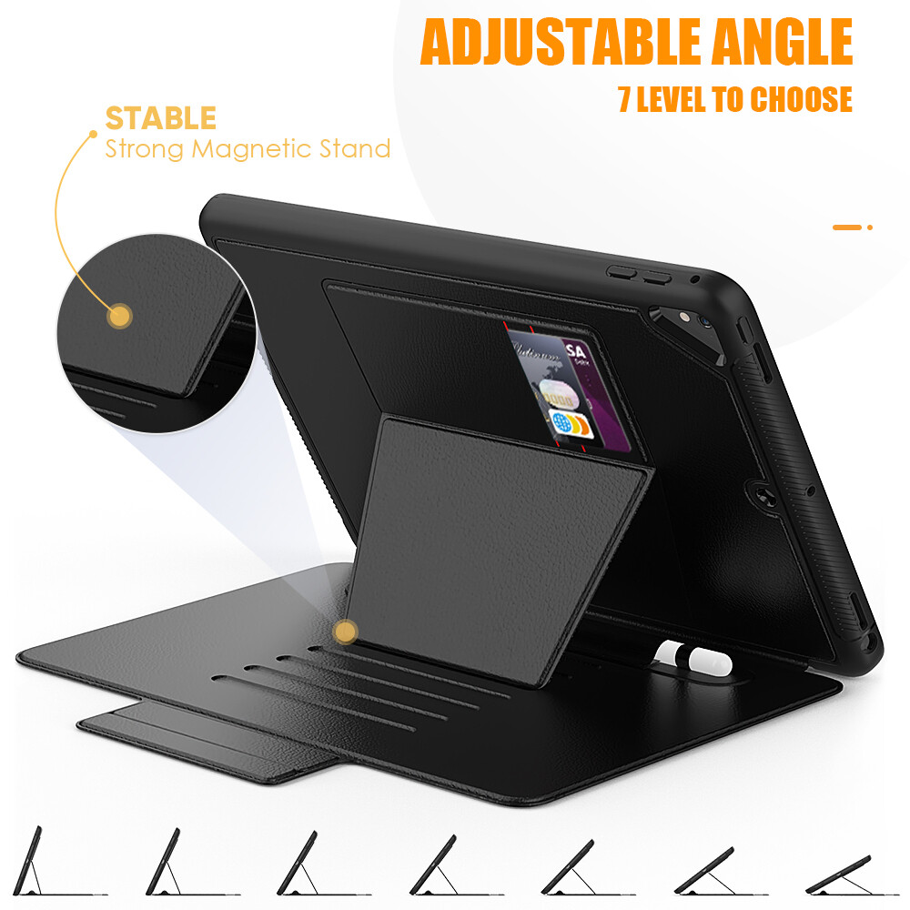 For iPad 9th 8th 7th 6th 5th Gen Pro 9.7" Shockproof Magnetic Stand Case Cover