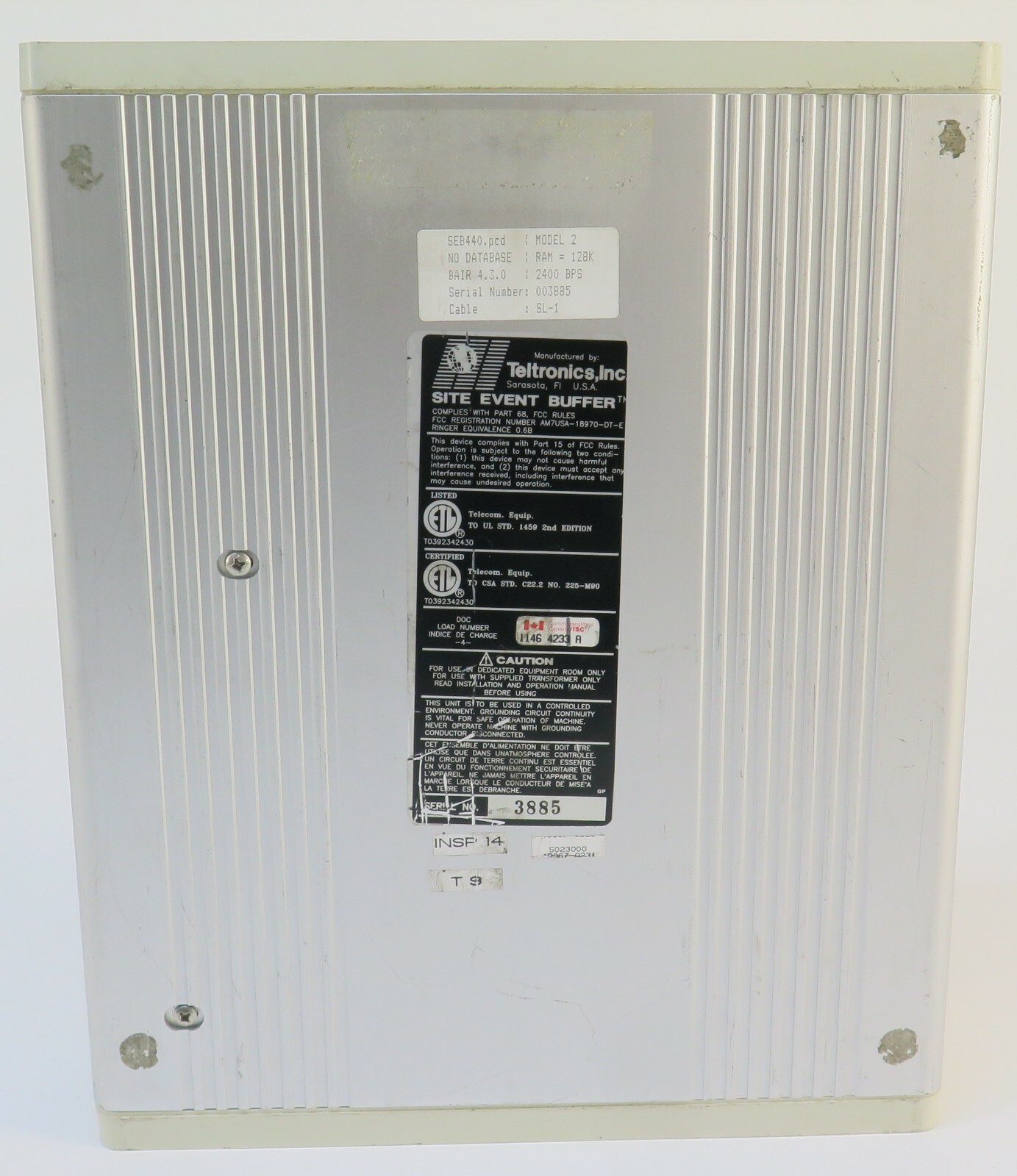 Teltronics GTE SEB II Site Event Buffer