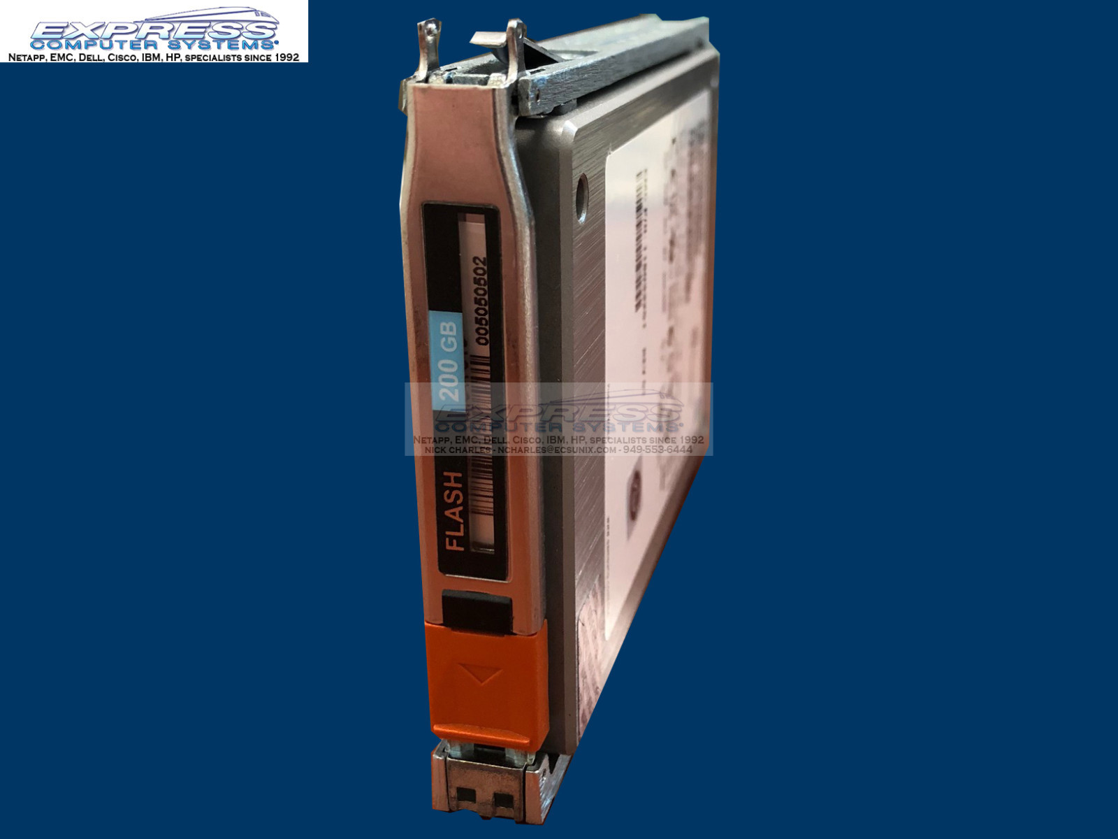 EMC VX-2S6F-200 005050502 200GB SSD 2.5 6gbps For VNX5500 VNX5700 VNX7500 VNX6GS