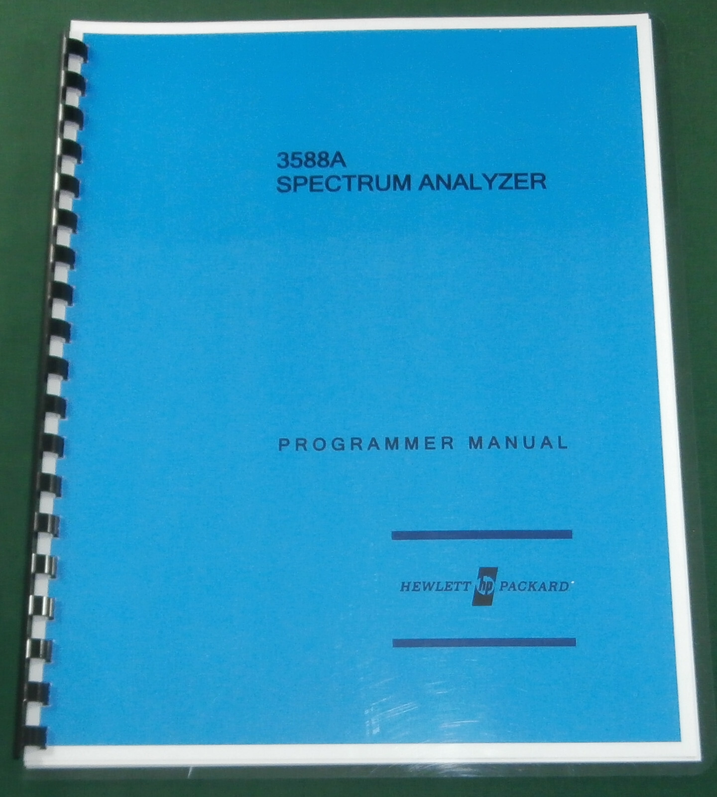 HP 3588A HP-IB Programming Reference Manual: Comb Bound & Protective Covers