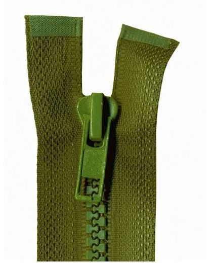 70cm Khaki Open End Chunky Zip