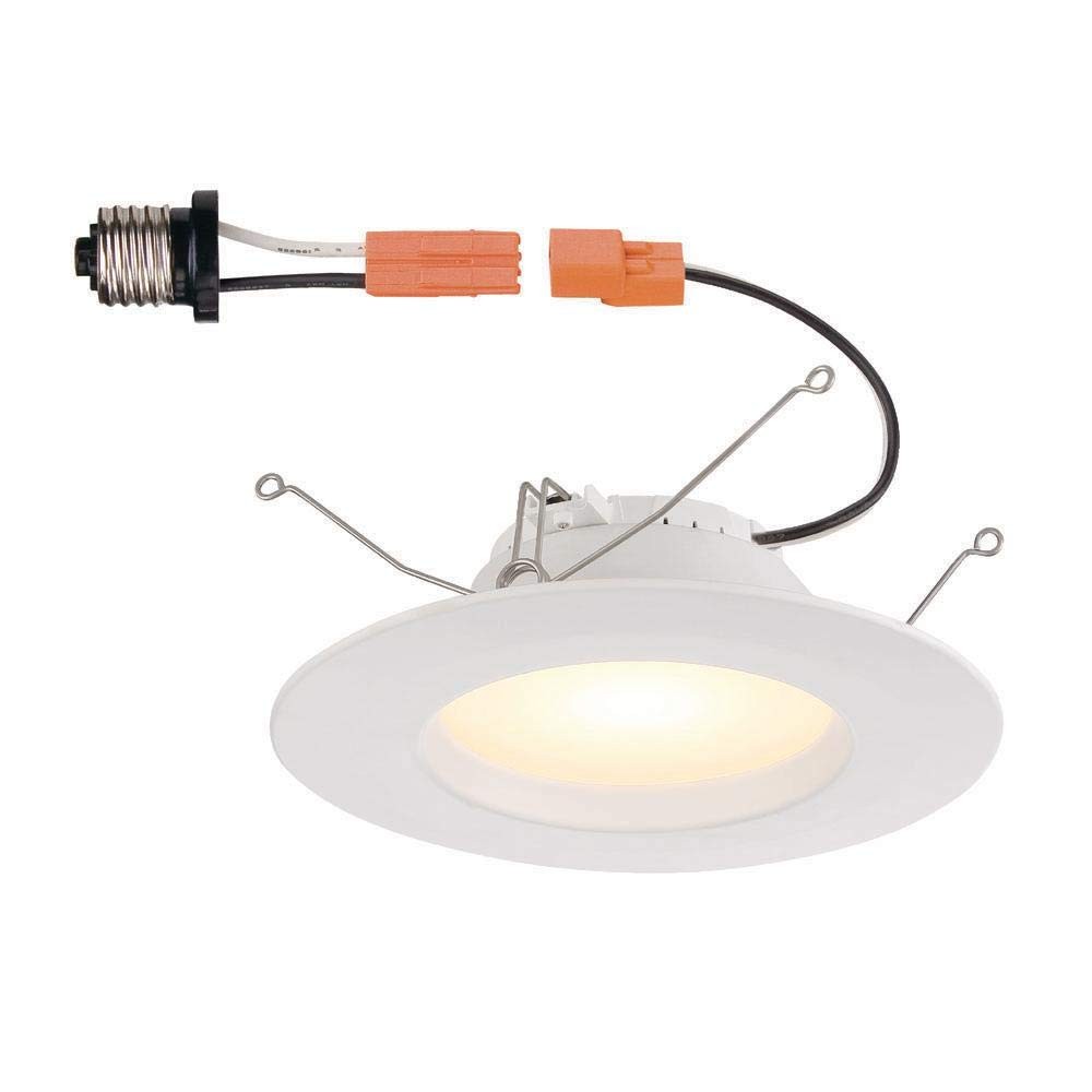Commercial Electric 5 & 6 in. White Recessed LED Trim T65 5 & 6 in.,