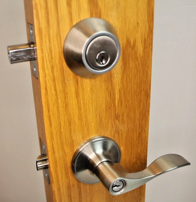 Schlage Millstreet Lever Single Cylinder Deadbolt Satin Nickel VC60VMST619 #97a