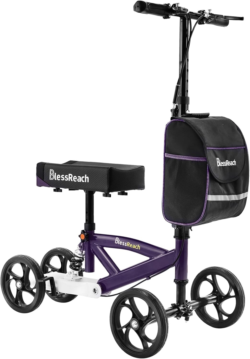 BlessReach Steerable Knee Walker Deluxe Medical Scooter for Foot Injuries Compac