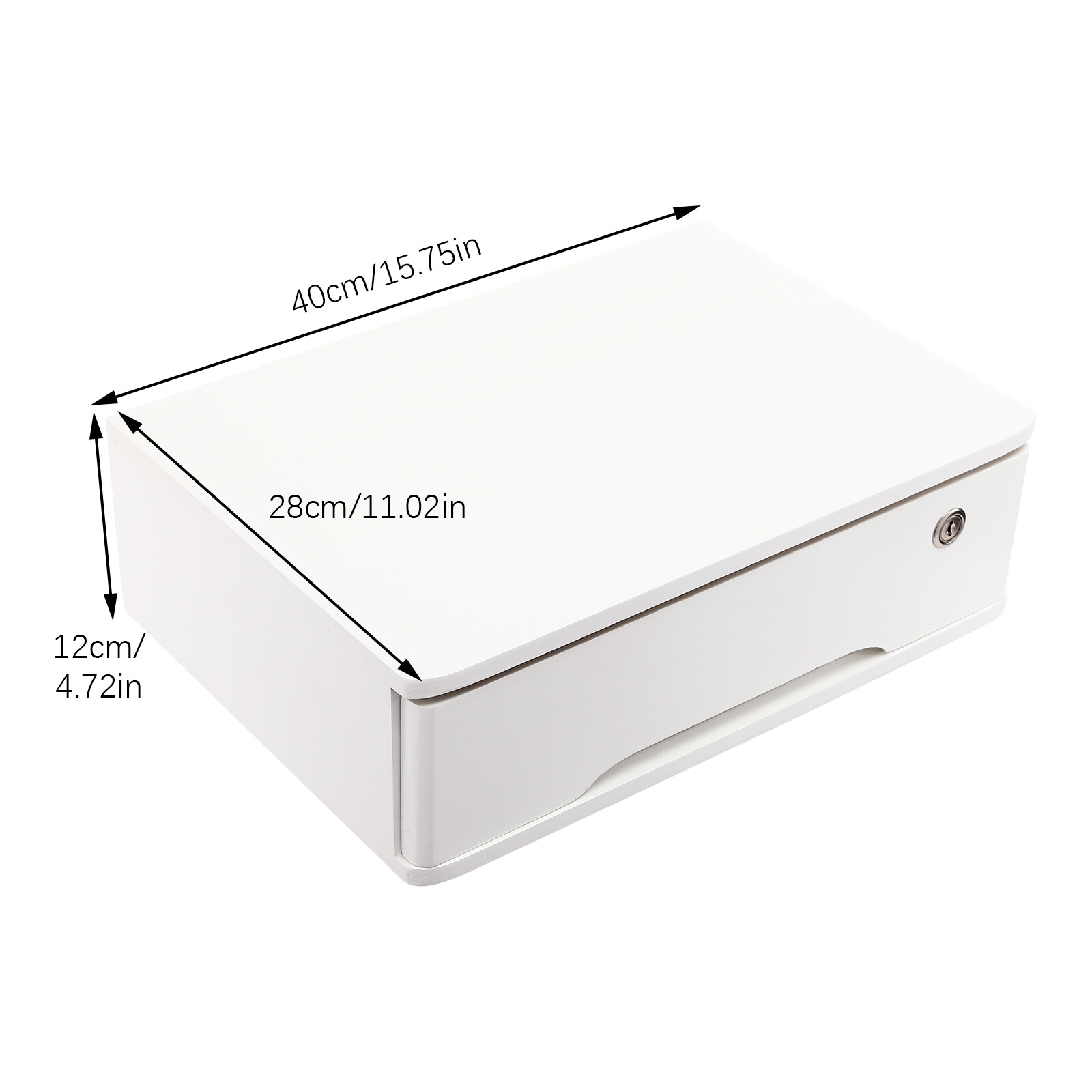 Desktop Storage Box, Desktop Storage Box with Lockable Drawer, Drawer Organizer