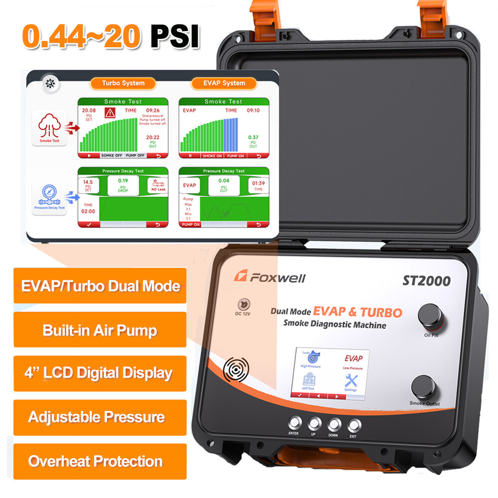 FOXWELL ST2000 Auto Diagnostic Smoke Machine for EVAP & Turbo Leak Detection