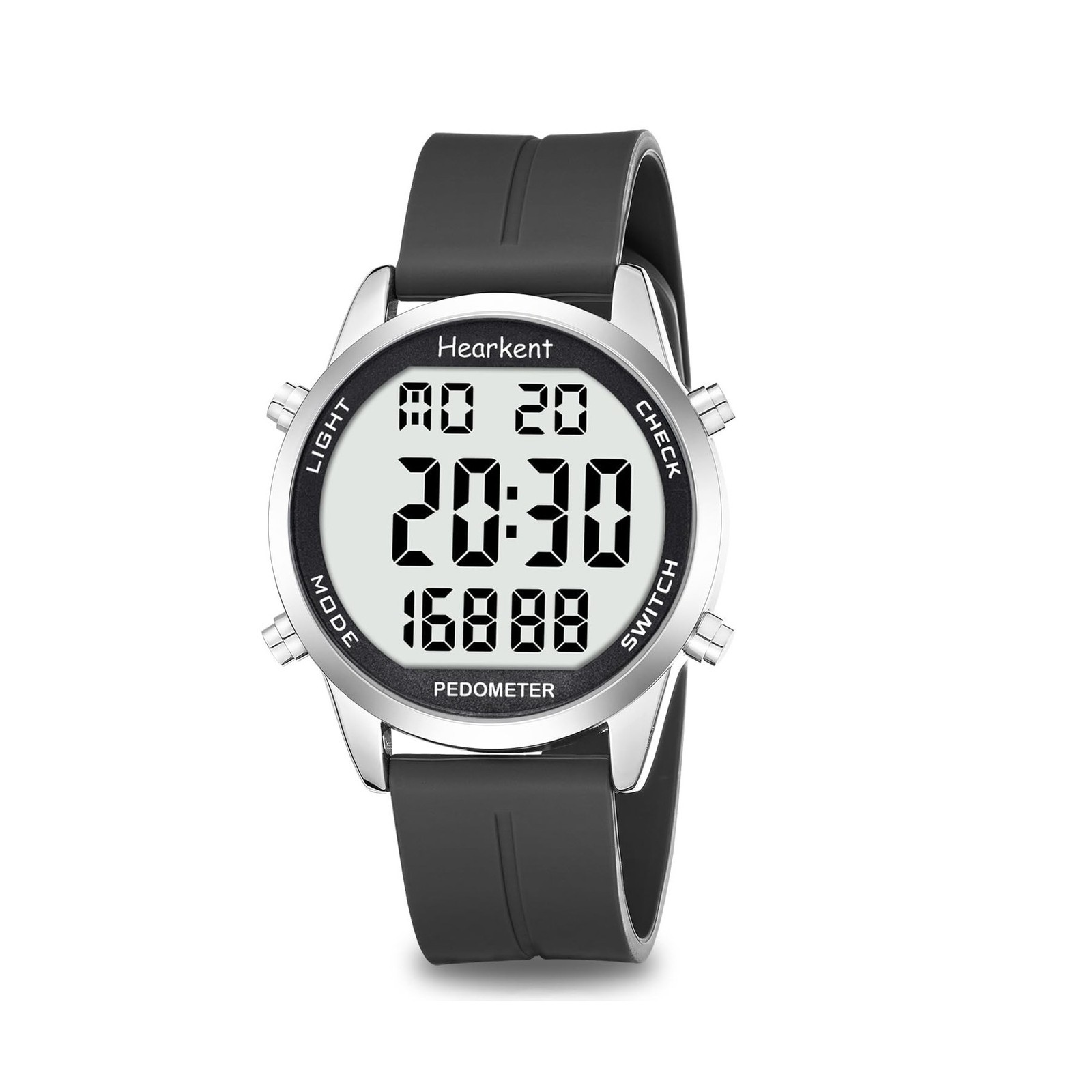 Pedometer Watch for Walking Senior, Steps Calories Counter, Large LCD Numbers