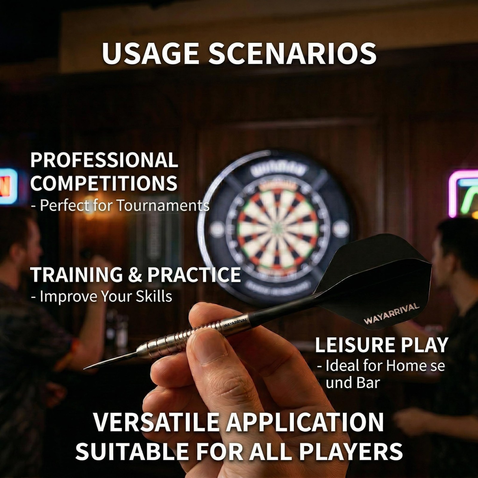 Unbreakable Integrated Dart Flights with Stems - Perfect for Every Player