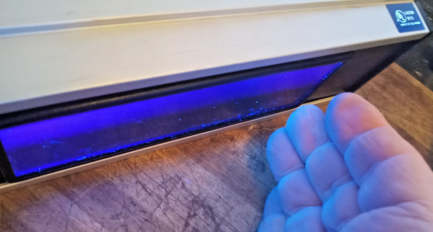 SIMPLEX 358s UV curing light w/20 ft HD cord.