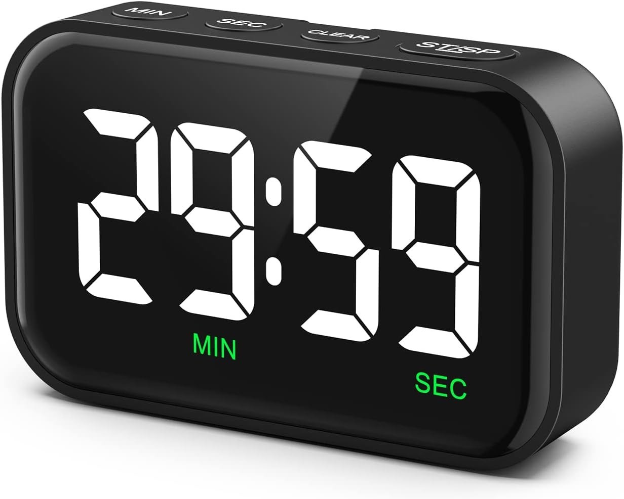 Temporizador Digital Cocina LED Magnético con Alarmas y Pantalla Grande