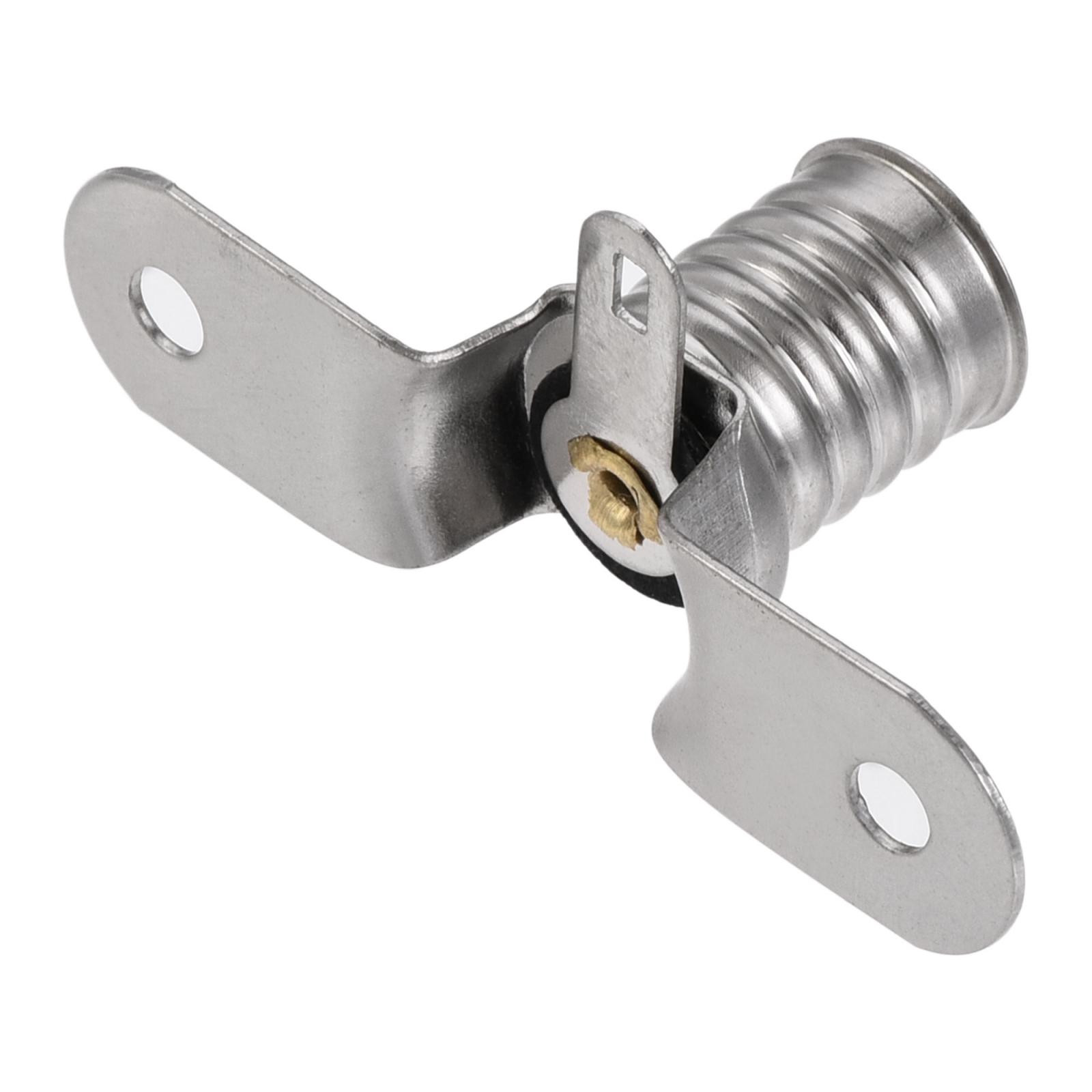 E10 Lamp Socket 30VDC 0.5A Bulb Holder Screw Base with Mounting Bracket 10pcs