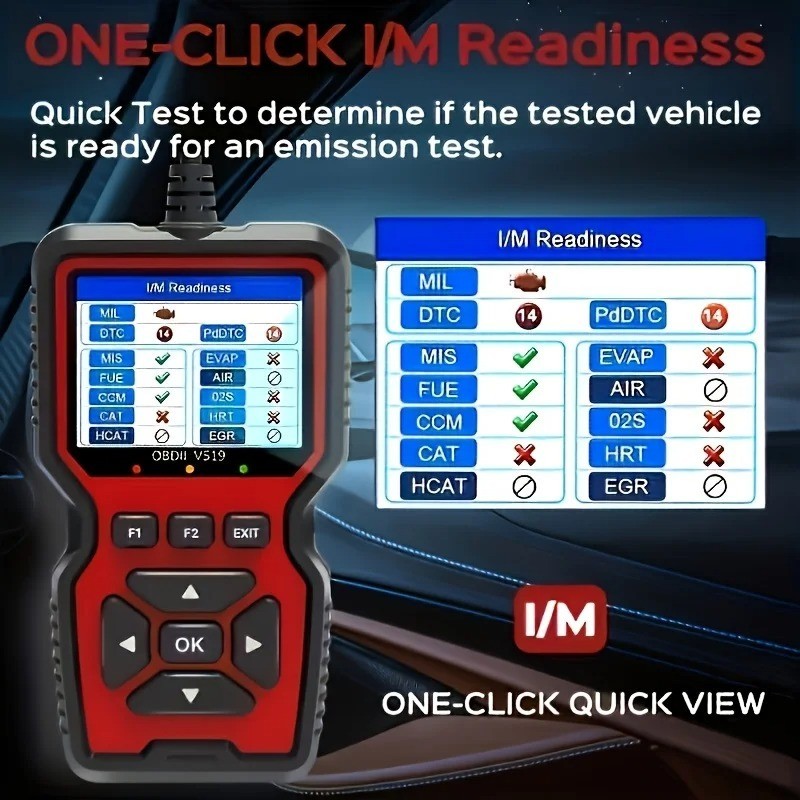Professional OBD2 V519 Scanner 2026 Upgraded+ CAN OBDII Code Reader
