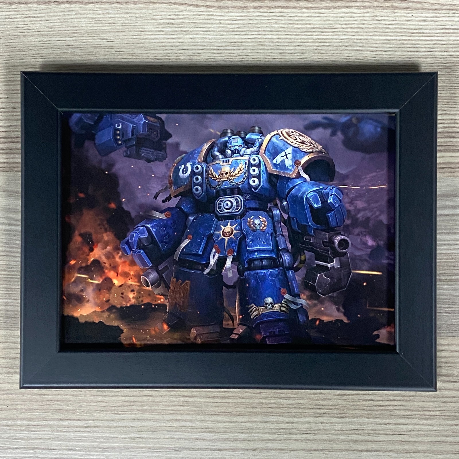 ULTRAMARINES FRAMED ART CENTURIONS SPACE MARINES PRIMARIS WARHAMMER 40,000 40K