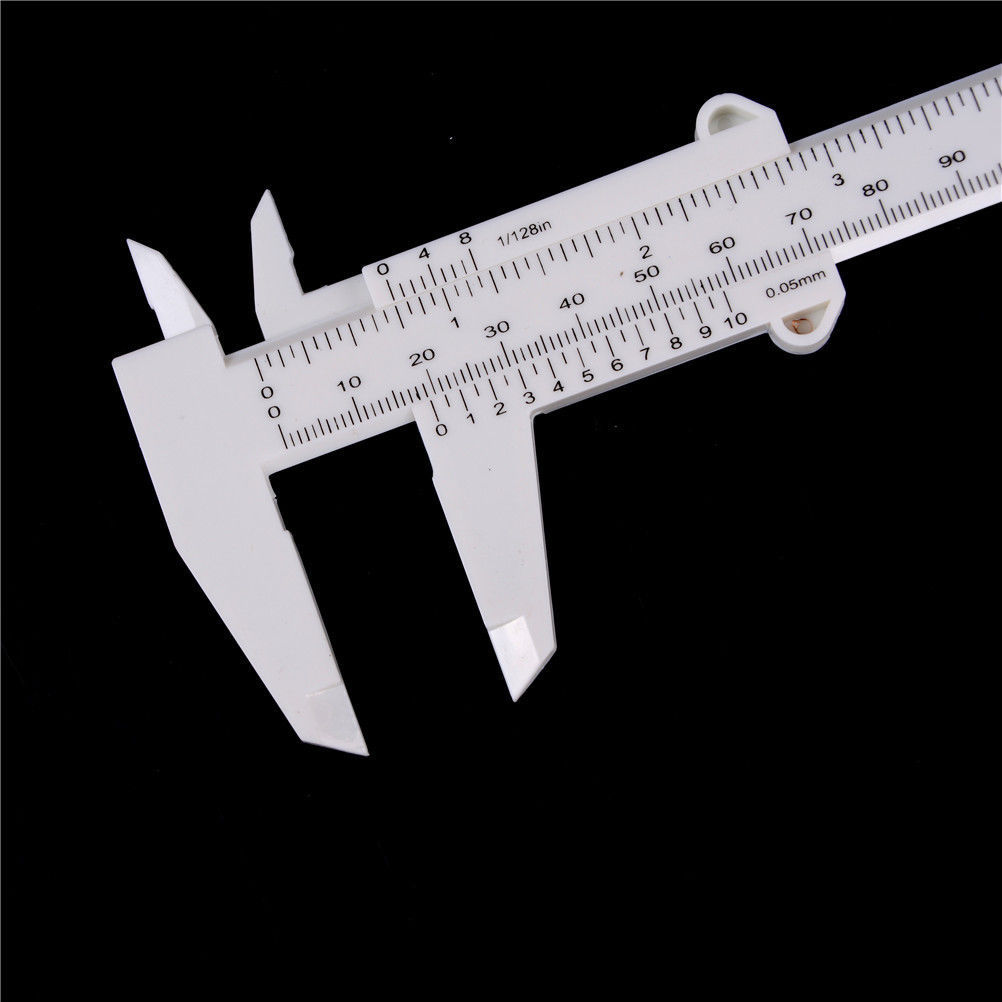 150mm Sliding Vernier Caliper Plastic Measure Ruler Gauge Dual Scal