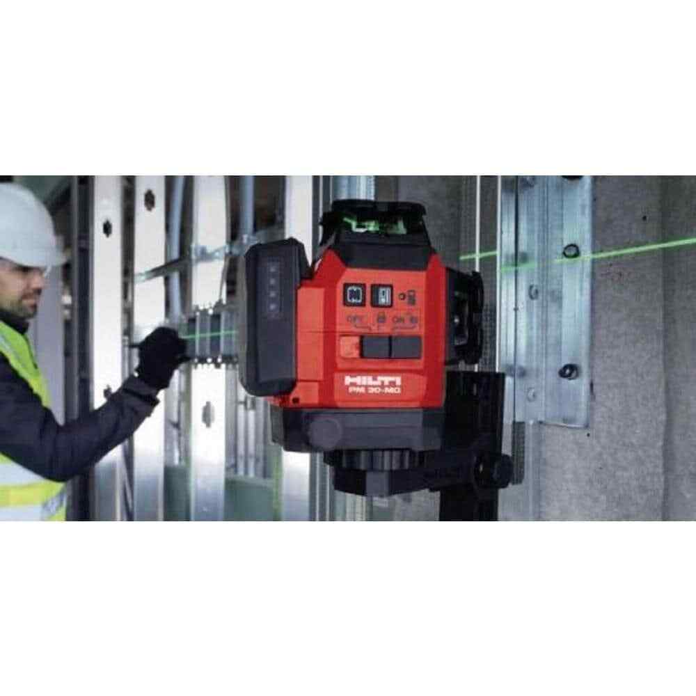 Hilti Laser Level Multi Line Green Self Leveling Magnetic Bracket Case 131 Ft
