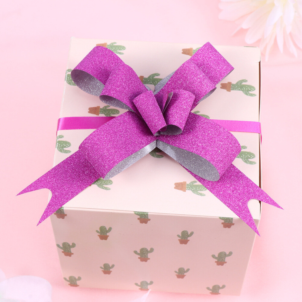 100PCS Pull Bows Gift Wrapping Bows Wreath Bows Metallic Gift Bows