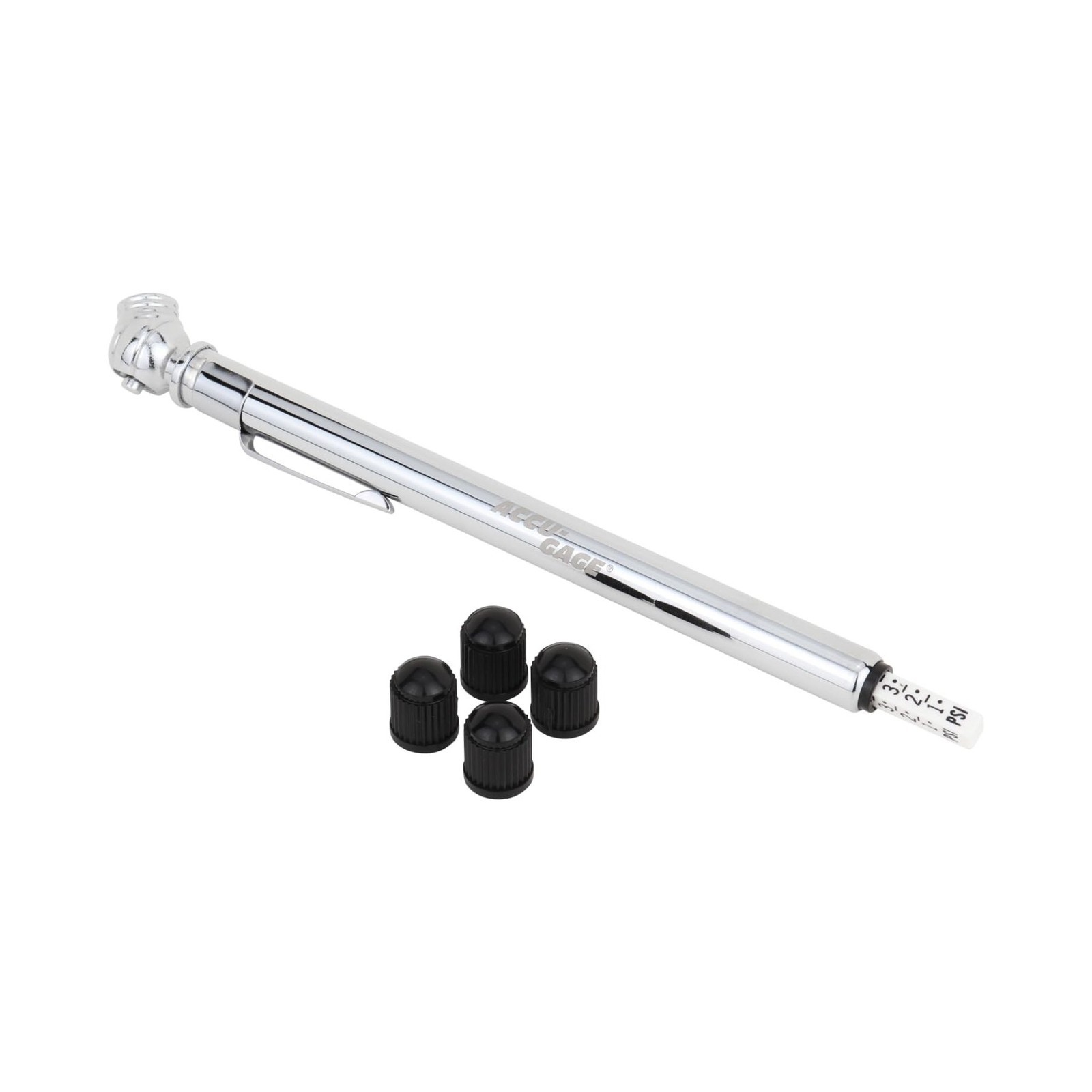 Accu-Gage Pencil Tire Pressure Gauge (2-20 PSI) Heavy Duty Stainless Steel Lo...