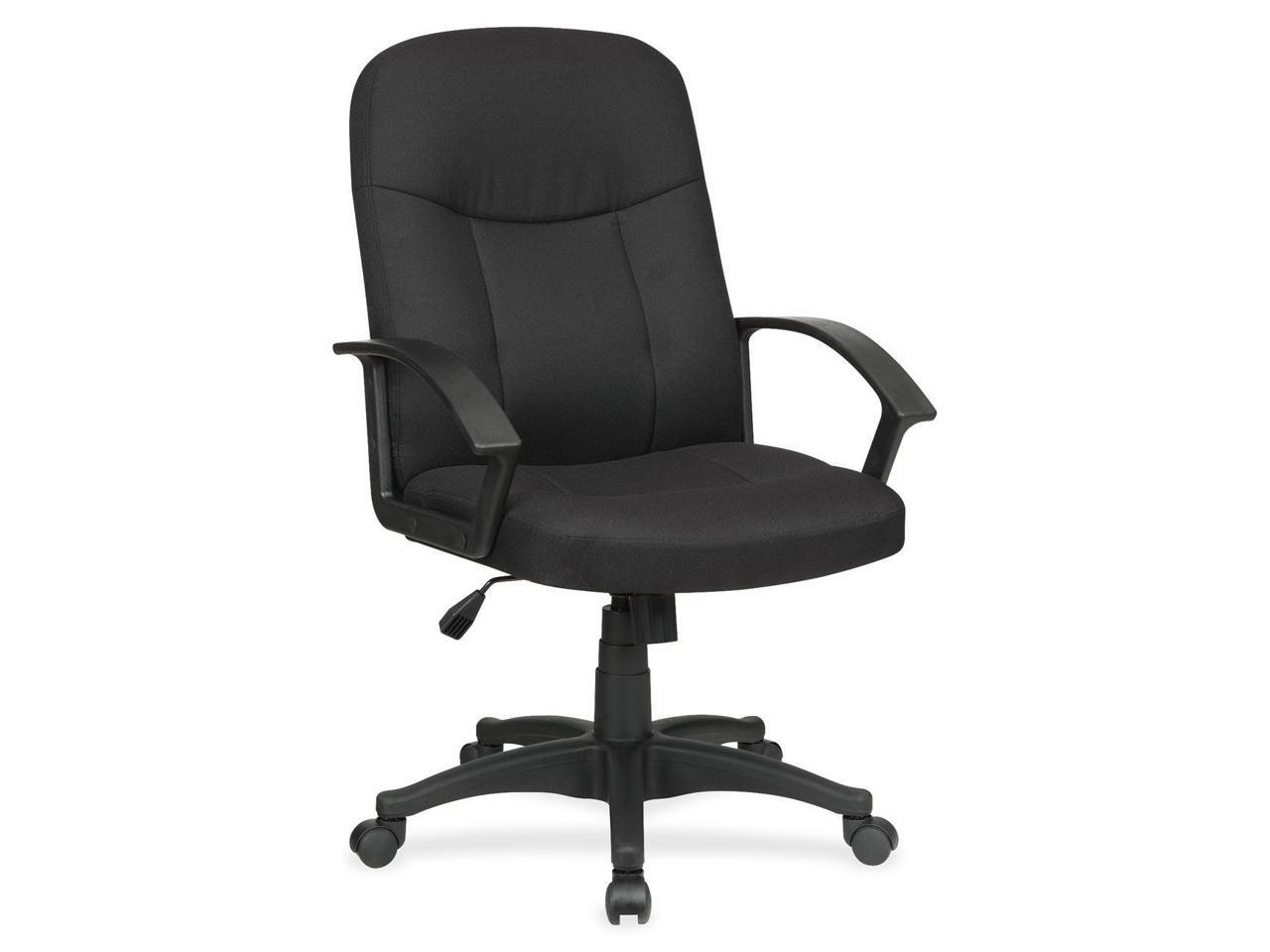 Lorell Executive Mid-Back Chair 26-1/4"x27-1/2"x38-1/2" BK 84552