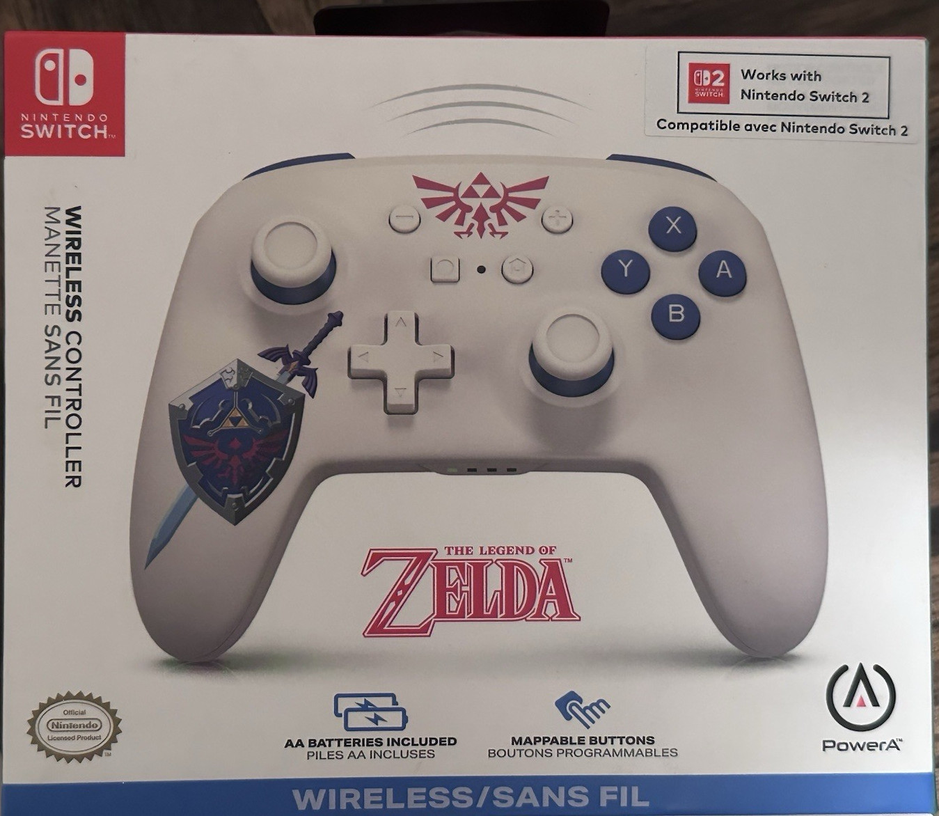 PowerA Zelda Sworn Protector Wireless Controller Nintendo Switch New