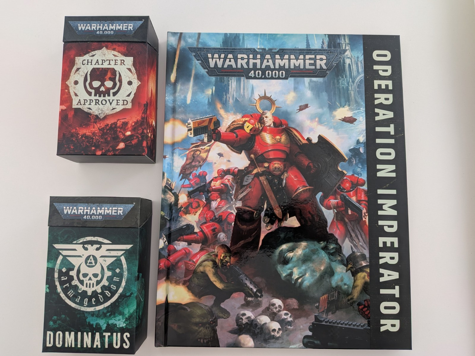 Warhammer 40K Armageddon Chapter Approved Mission Deck + Dominatus Cards