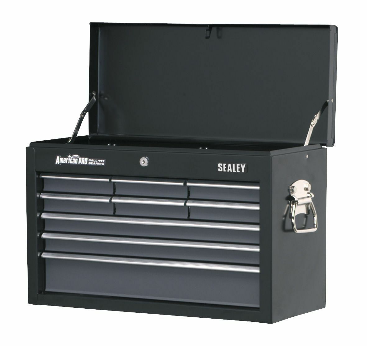 Sealey AP2509B Topchest 9 Drawer with Ball Bearing Slides - Black/Grey