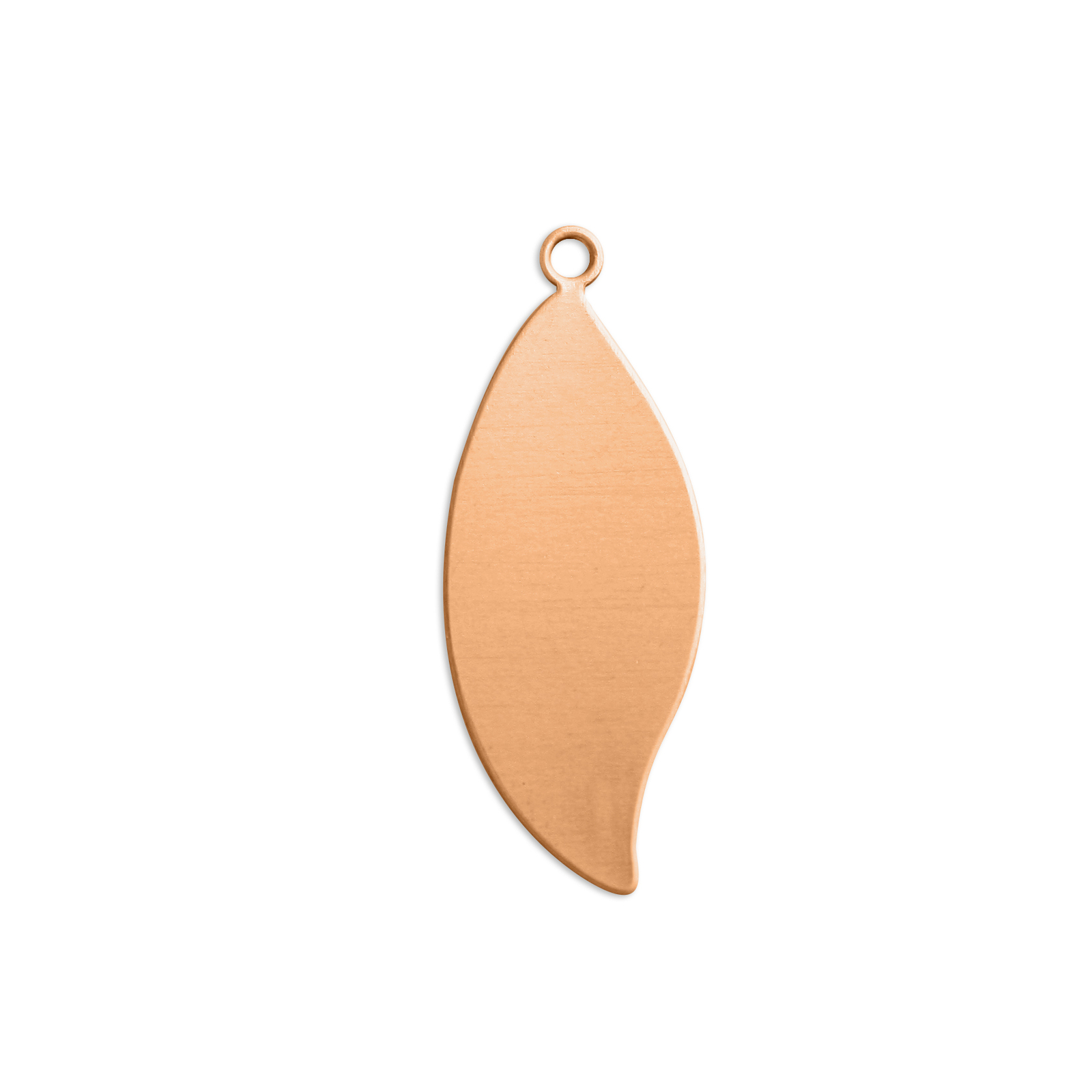 ImpressArt Leaf w/ Ring 1 1/16", Copper Blanks - Metal Stamping Discs, 24 pack