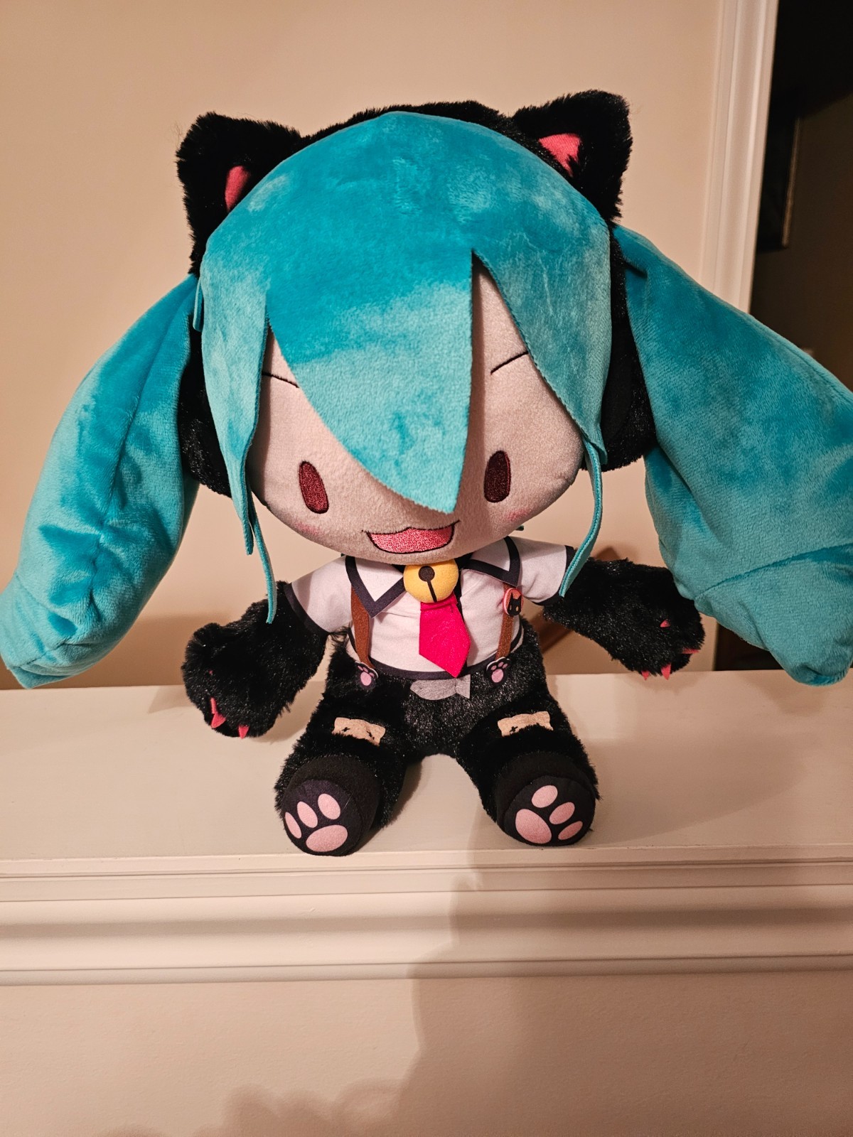 Hatsune Miku Project DIVA Arcade Future Tone Fuwapuchi LL Plush Toy Nyanko *US*