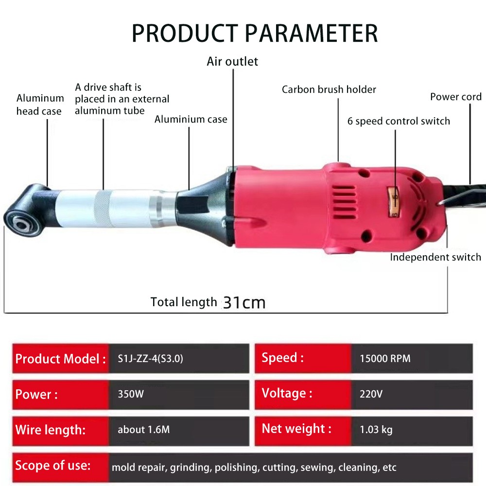 Multifunctional Polishing Machine 90 Degree Electric Elbow Grinding Cutting Tool