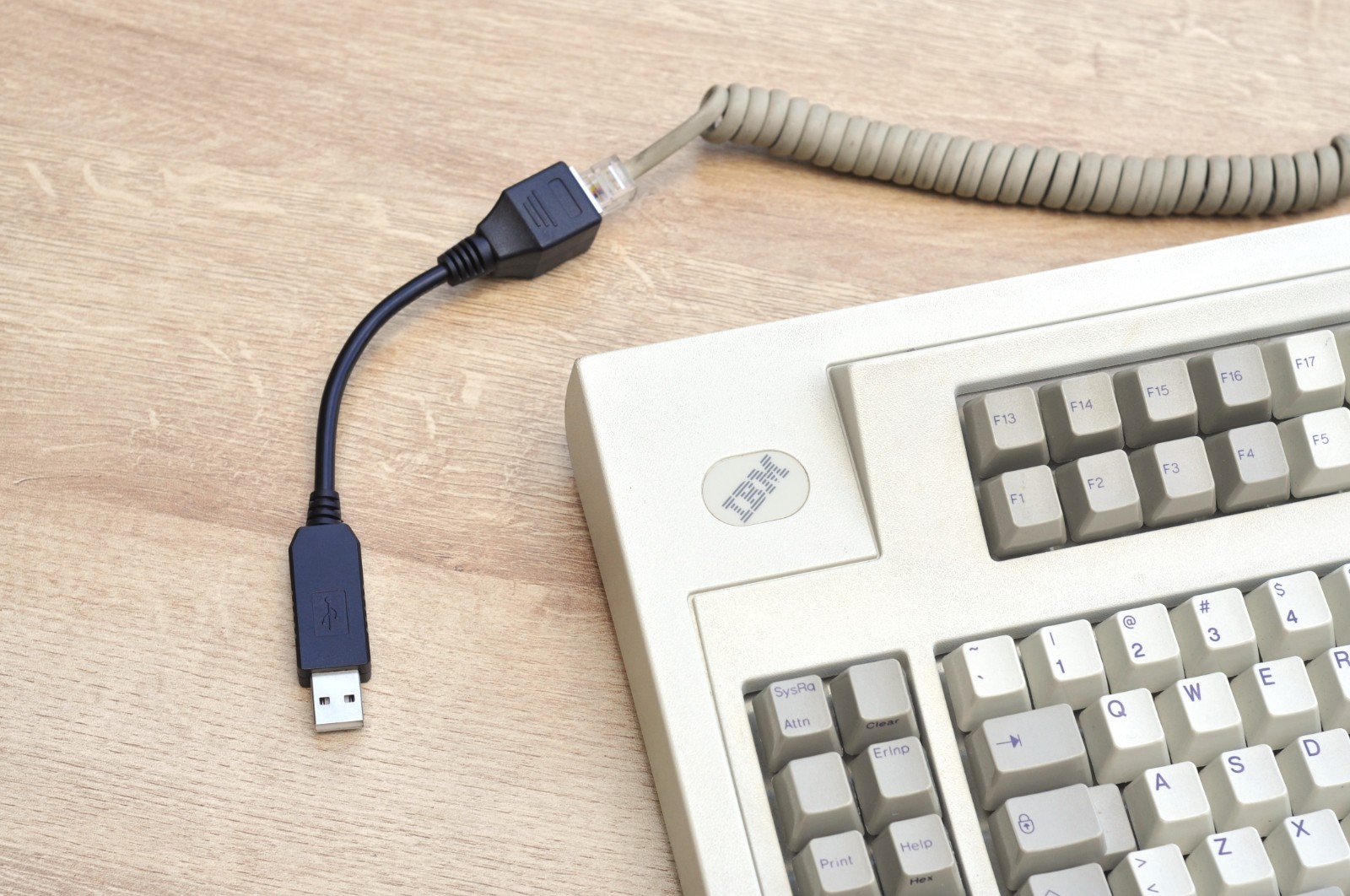 tinkerBOY IBM Terminal RJ45 Keyboard to USB w/ QMK (formerly Soarer’s Converter)