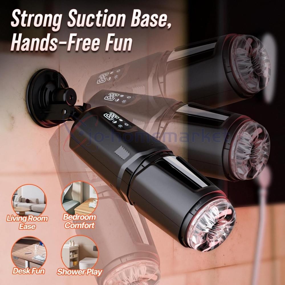 Male Masturbaters Automatic HandsFree Rotating Cup Thrusting Stroker Lubricants