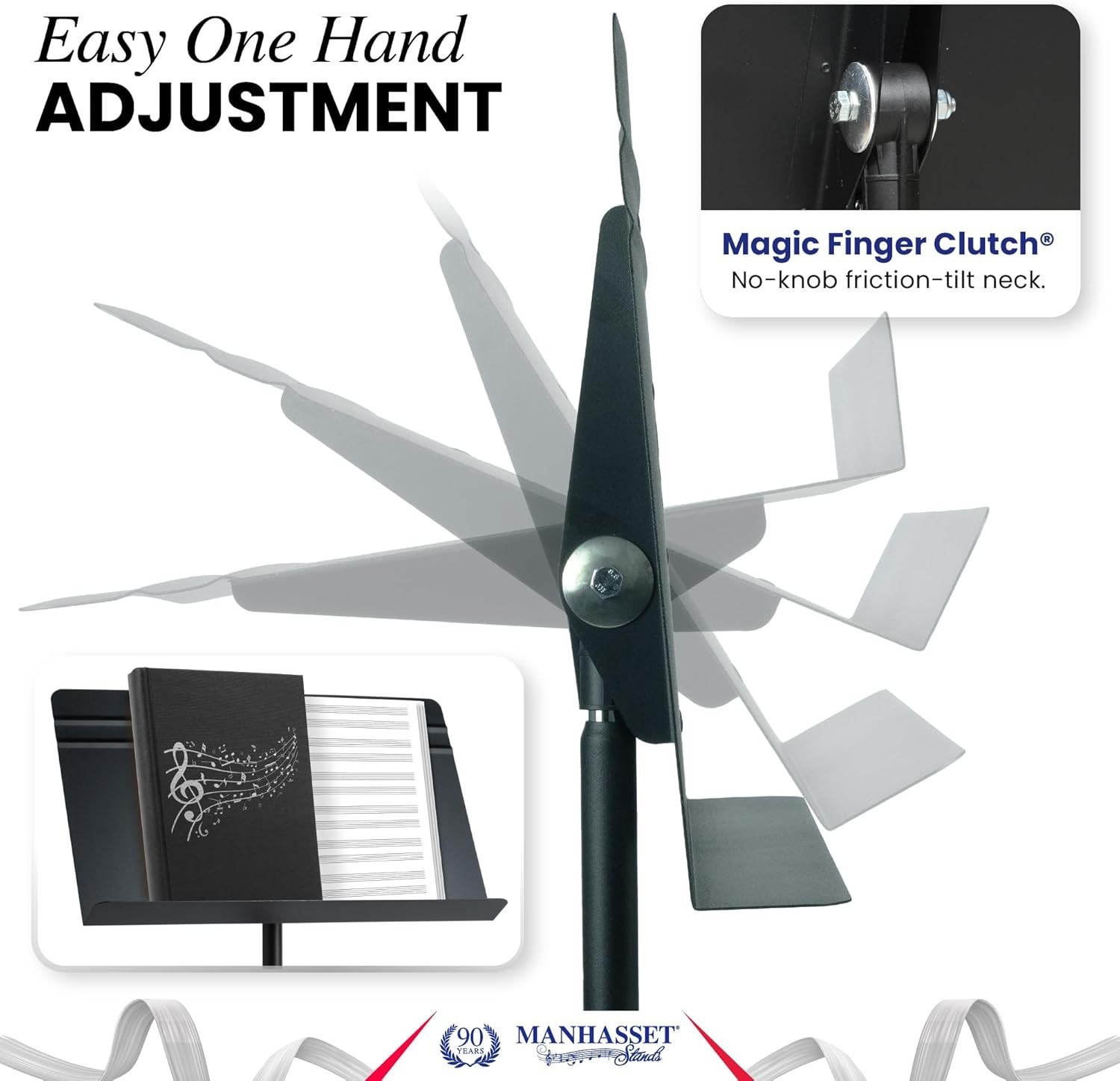 Professional Grade Music Stand - Easy Adjustability